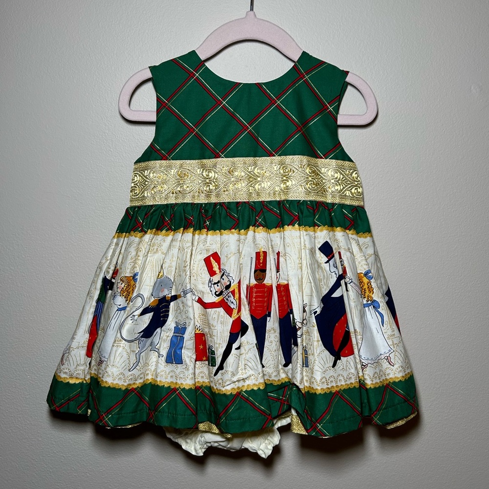 NWT Little Loaves and Fishes Baby Girl Christmas Nutcracker Dress Size 1…